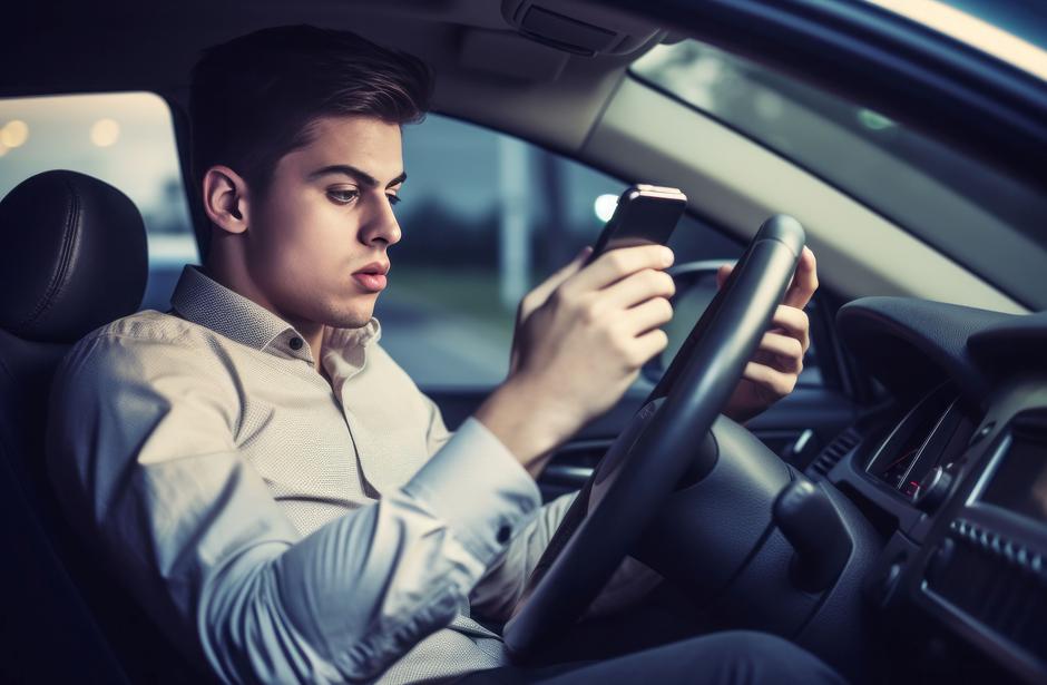 promet, kazen, voznik, telefon, ai | Avtor: Profimedia