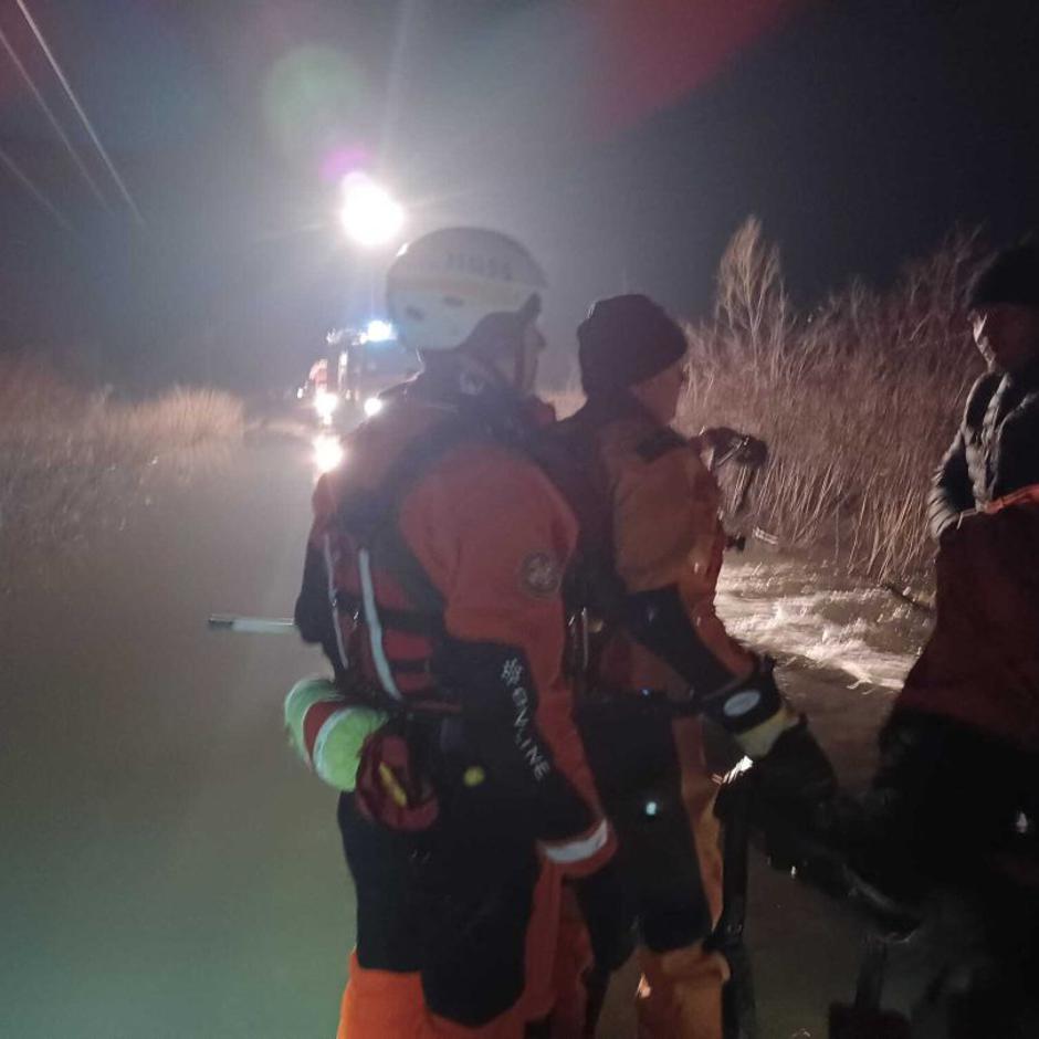 Reševanje v Savi pri Jasenovcu | Avtor: Hrvaška gorska reševalna služba HGSS