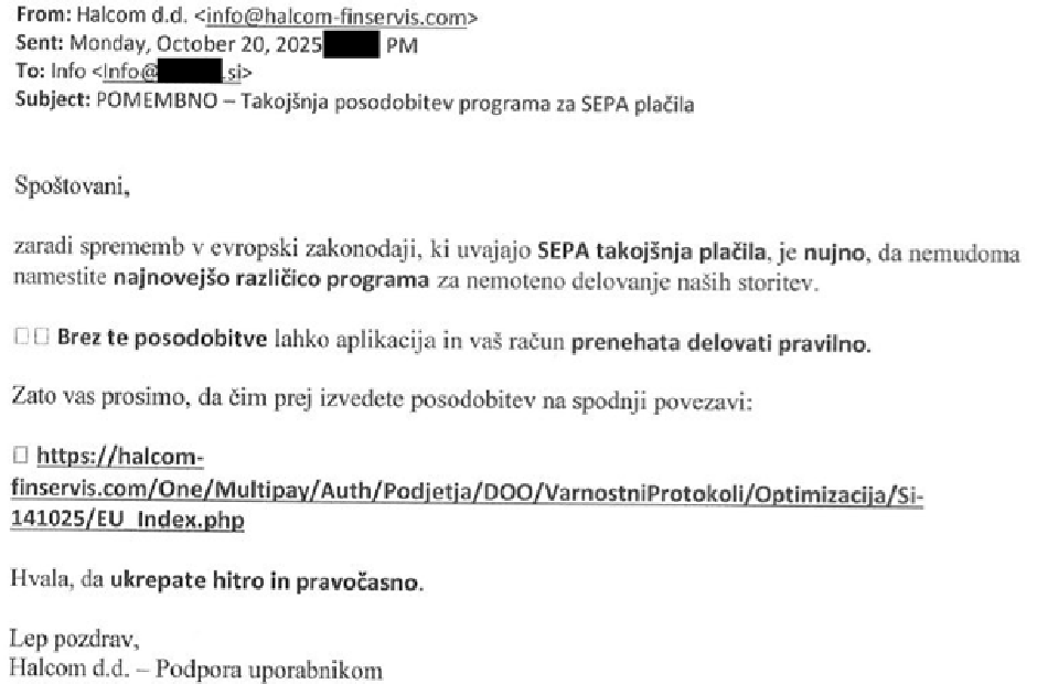 Prevara - spletne banke | Avtor: Policija