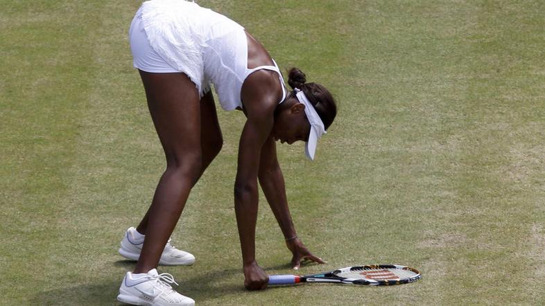 grand slam Venus Williams konec četrtfinale Wimbledon 2010