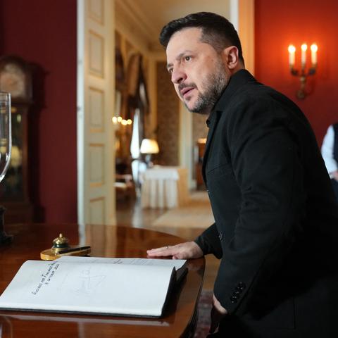Volodimir Zelenski v Oslu