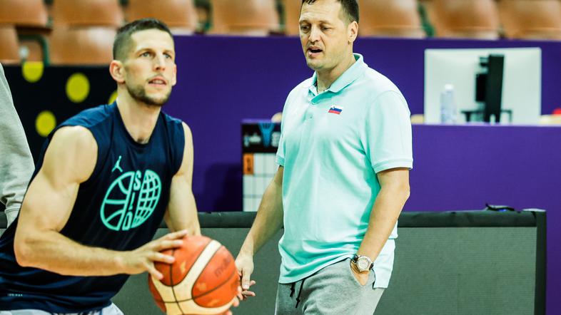 trening košarkarske reperezentance slovenije, eurobasket 2025, aleksandar sekulić