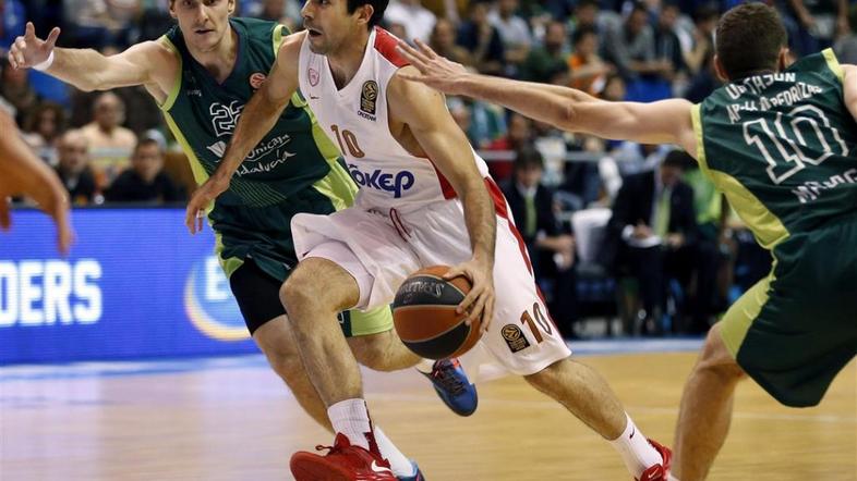 Dragic Sloukas Unicaja Malaga Olympiacos Top 16 Evroliga