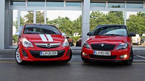 Opel corsa in škoda fabia