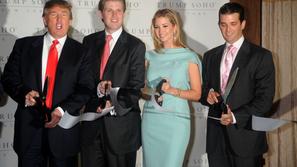 Donald Trump, Ivanka , Eric, Donald Jr.