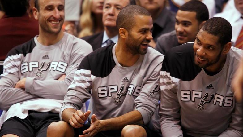 Ginobili Parker Duncan Utah Jazz San Antonio Spurs NBA končnica prvi krog četrta