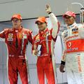 Prvi trije na kvalifikacijah v Singapurju: prvi Felipe Massa, drugi Lewis Hamilt