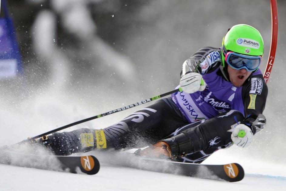 Ted Ligety je tretjič zapored najhitreje presmučal podkorensko strmino. (Foto: R