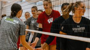 Trening Wisconsin Badgers s slovensko kadetsko reprezentanco