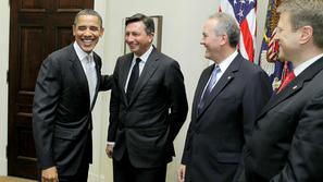 Borut Pahor in Barack Obama