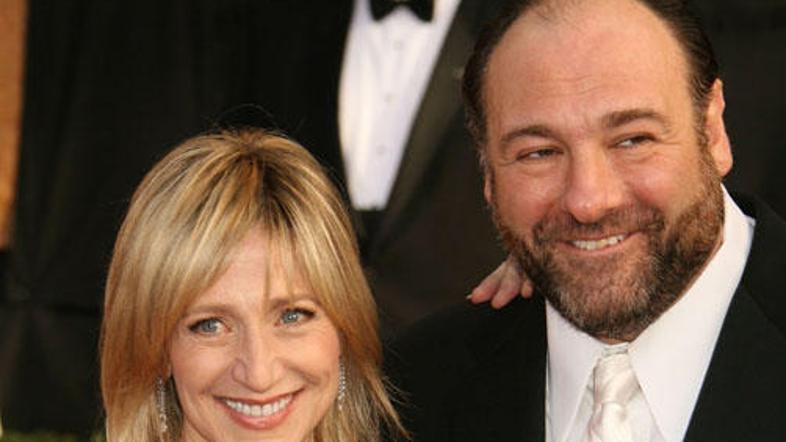 James Gandolfini skupaj z Edi Falco, ki je v Sopranovih igrala njegovo ženo.