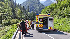 Nesreča dveh motoristov, Spodnje Jezersko, 4. 9. 2021