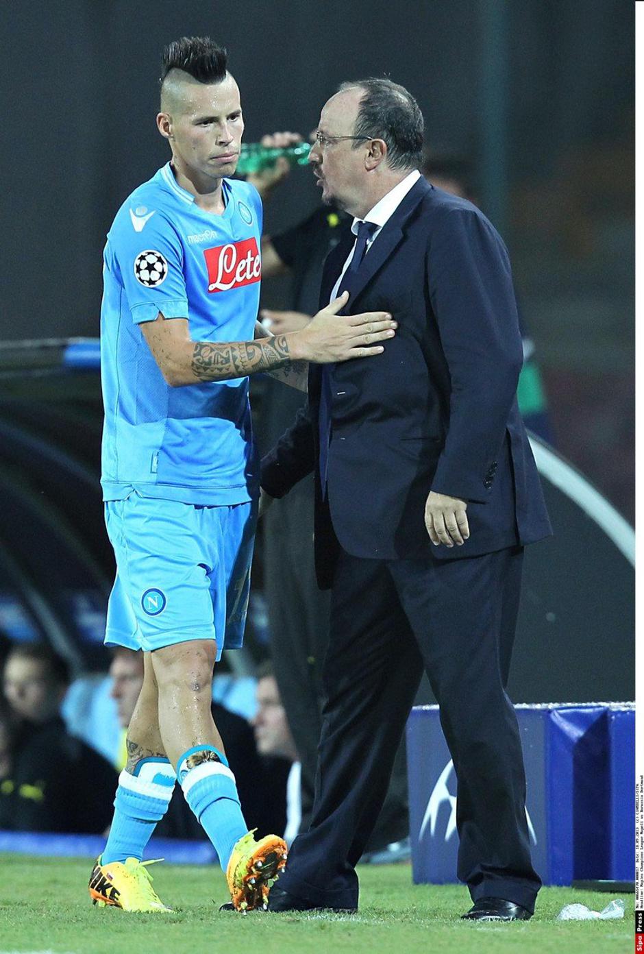 Rafael Benitez in Marek Hamšik | Avtor: Profimedia