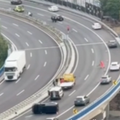 Prometna nesreča na viaduktu pri Reki