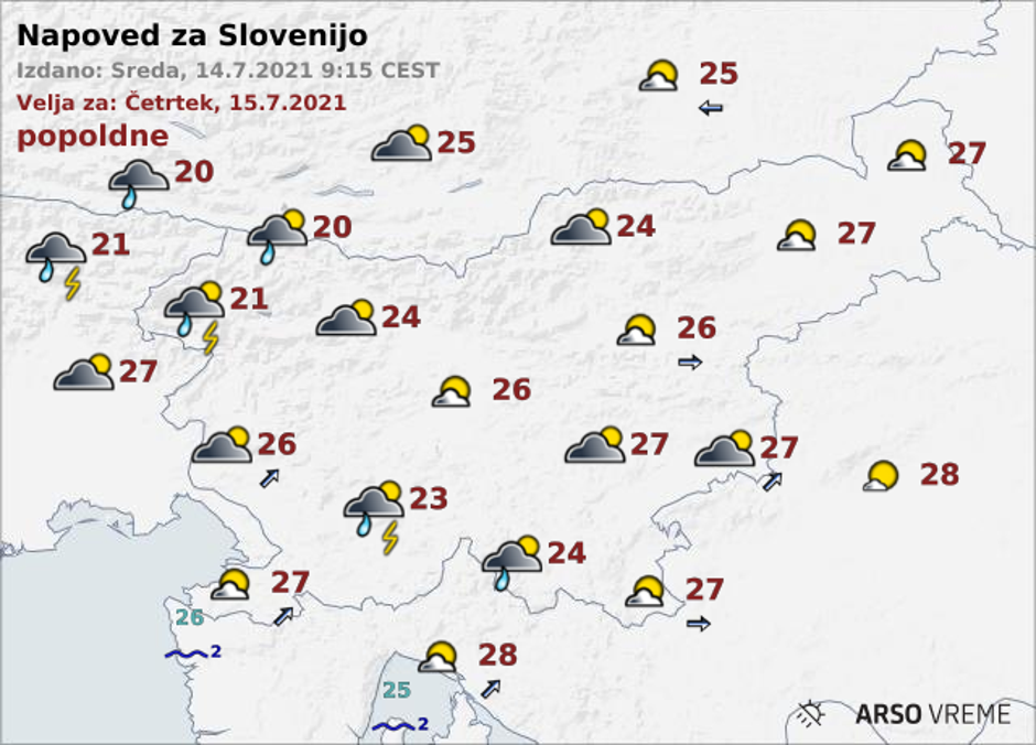 ARSO vreme | Avtor: Arso/meteo.si