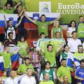 Sport 08.09.2013 navijaci, kosarka, tekma Slovenija - Hrvaska, Celje, evropsko p