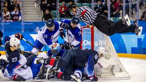 ZDA Slovaška hokej OI 2018