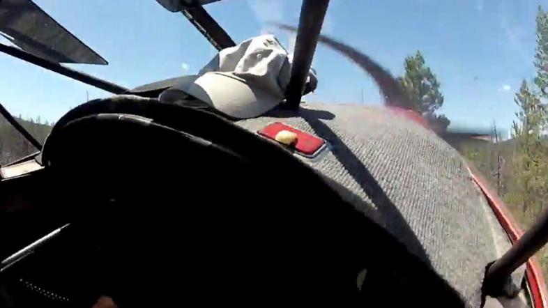 Strmoglavljenje letala.