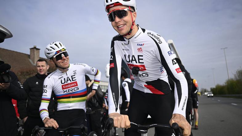 Tadej Pogačar in Florian Vermeersch