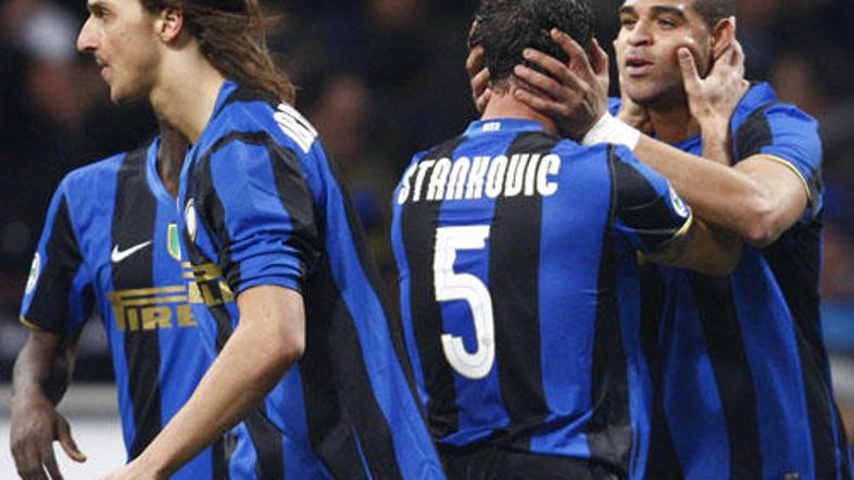 Nogometaši Interja so se zasluženo veselili zmage na derbiju della Madonnina.