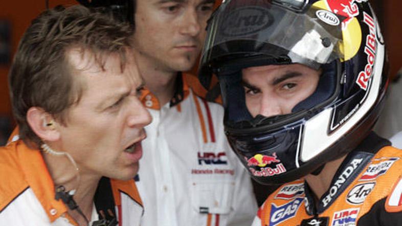 Dani Pedrosa je najboljši startni položaj osvojil v zadnjem trenutku.