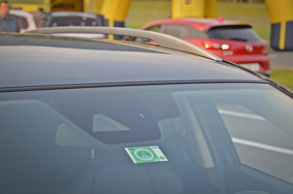 Test AEB samodejnega zaviranja na Vranskem