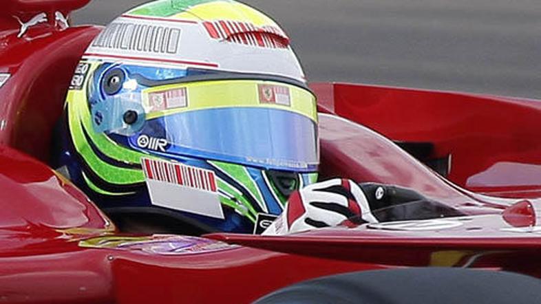 Felipe Massa v ponedeljek v svojem Ferrariju iz sezone 2007