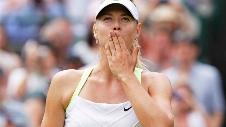 Šarapova Wimbledon drugi krog OP Velike Britanije tenis