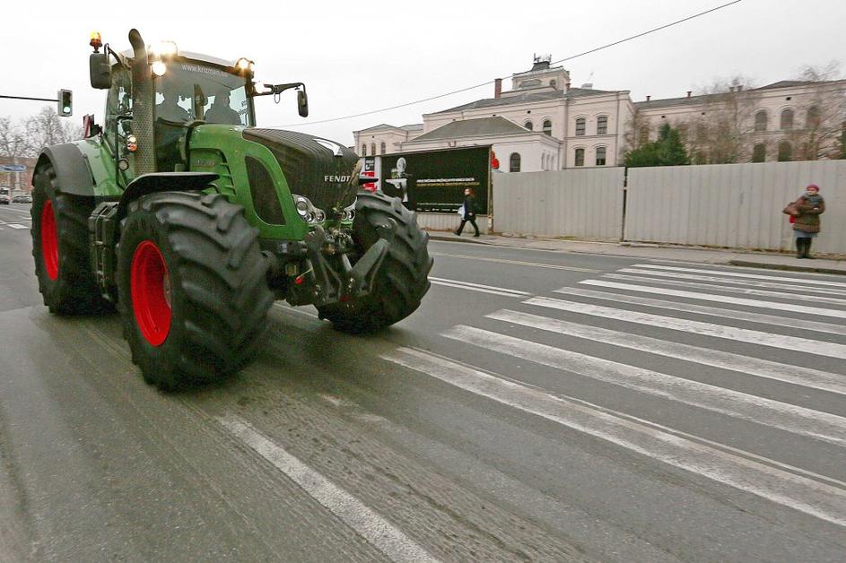 Traktor v Ljubljani