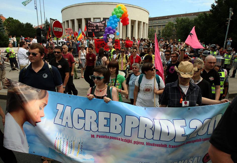 parada ponosa, zagreb