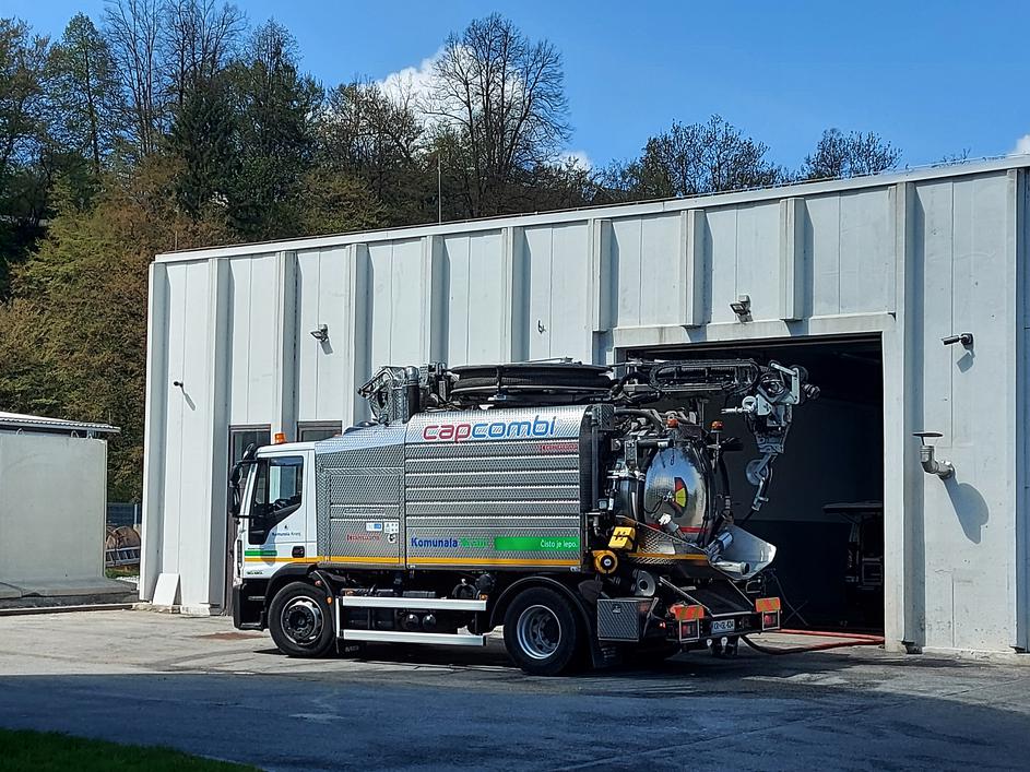 Komunala Kranj, blato, čistilna naprava, tovornjak