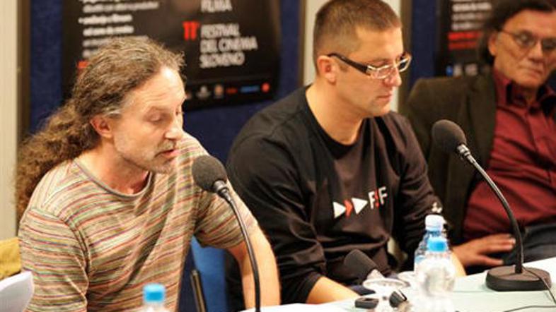 Predsednik žirije Miha Hočevar in direktor festivala Samo Rugelj.