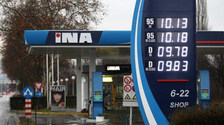 bencinska črpalka na Hrvaškem