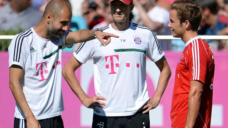 Guardiola Wilhelmi Götze Bayern München Säbener Strasse trening priprave