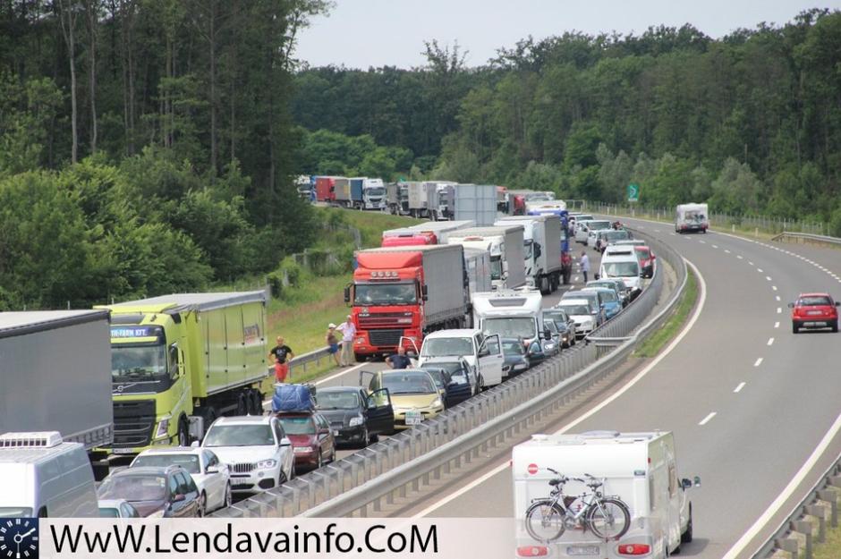 Nesreča na pomurski avtocesti | Avtor: Lendavainfo.com