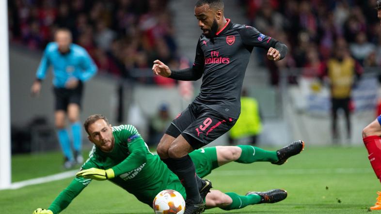 Jan Oblak Lacazette Atletico Arsenal