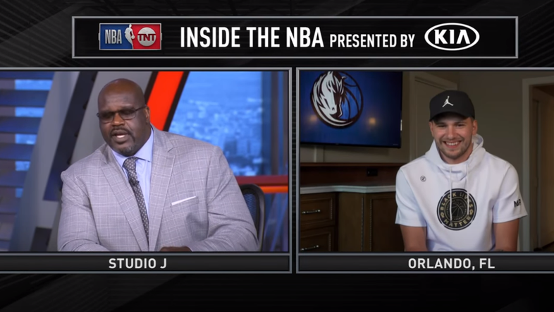 Shaquille O'Neal Luka Dončić Inside the NBA