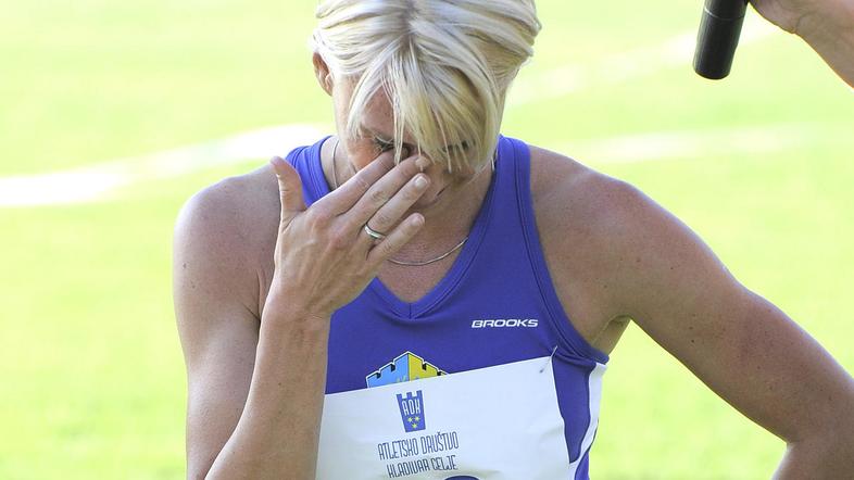 Jolanda Batagelj je mednarodno kariero sklenila v solzah. (Foto: Gregor Katič)