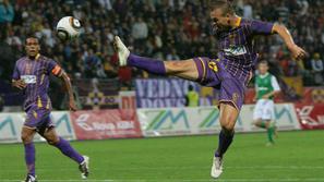 V Ljudskem vrtu je NK Maribor navdušil z visoko zmago 3:0. (Foto: Nino Verdnik)