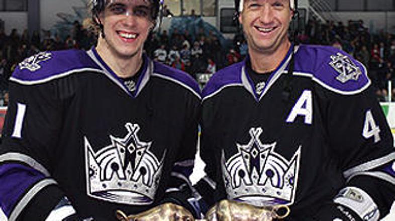Anže Kopitar in Rob Blake