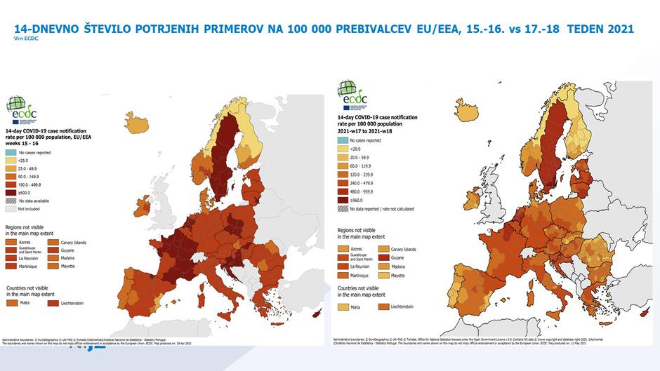 Primerjava primerov po Evropi | Avtor: Vlada RS, twitter