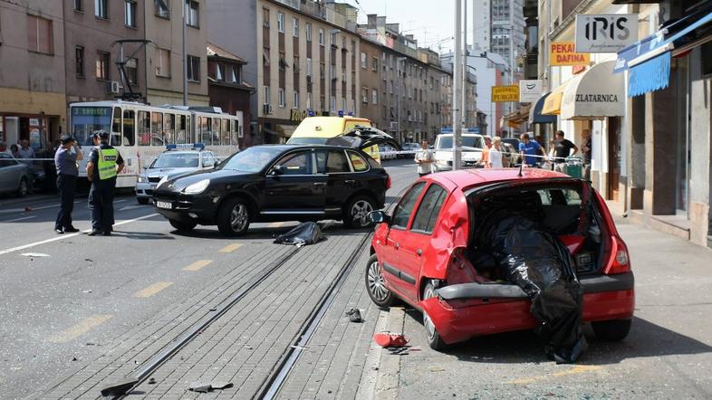 Prometna nesreča v Zagrebu