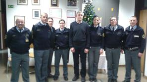 Zalar na obisku pri policistih 