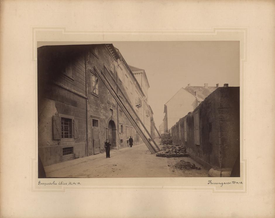 Potres v Ljubljani, Gosposka ulica, pogled proti Kongresnem trgu | Avtor: NUK