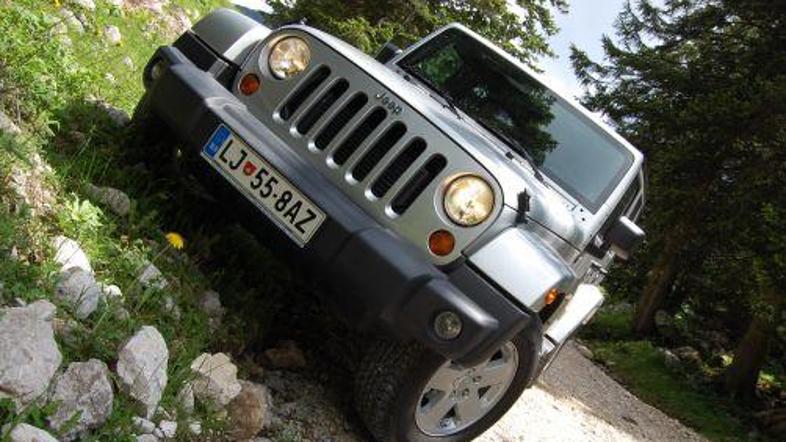 Jeep Wrangler se veliko bolje znajde na težko dostopnih terenih kot na avtocesti