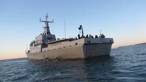 slovenija 05.12.13. resevalna vaja, vojaska ladja triglav, foto: natasa cepar