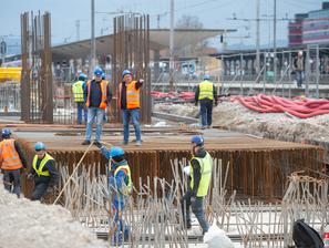 Gradbišče na železniški postaji Ljubljana