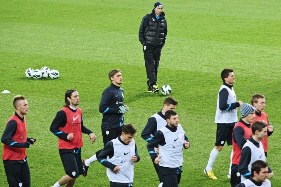 srečko katanec slovenska nogometna reprezentanca trening stožice | Avtor: Saša Despot