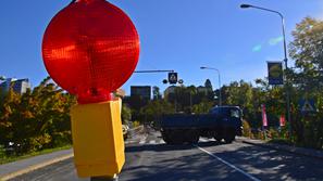 Zapora mostu v Kranju