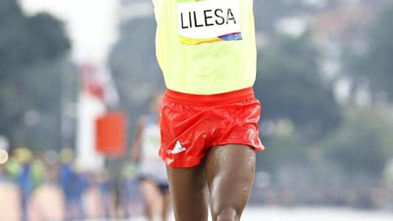 Feyisa Lilesa maraton Rio 2016 sporna gesta